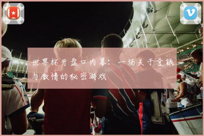 世界杯开盘口内幕：一场关于金钱与激情的秘密游戏